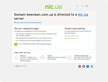 Tablet Screenshot of beeclean.com.ua
